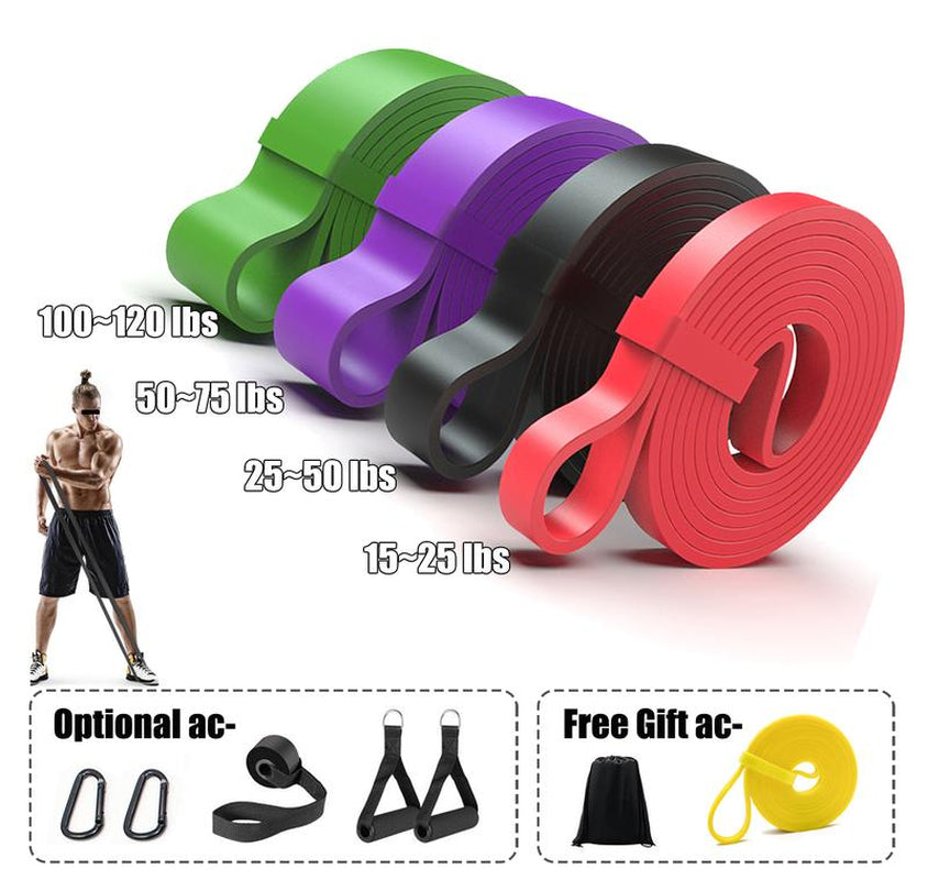 Resistance Band Set, 4 Counts/Set + 1 Free Gift, Pull up Assistance Band, Home Workout Band, Resistance Bands Set for Working Out, Muscle Training, Fitness Training Band,